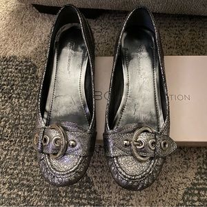 BCBG Dinia Metallic Flats 7.5